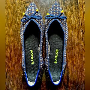 Rothy’s The Pointe flat in Evening Metallic, size 8